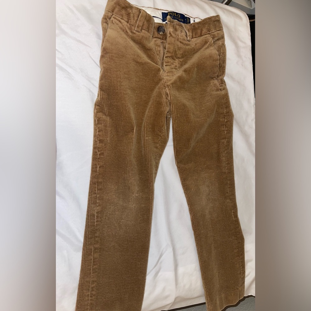 Boys polo Ralph Lauren brown/tan corduroy pants size 5